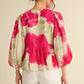Bow Ties Peplum Print Top