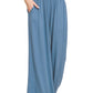 Elastic Waist Woven Pant with Pockets