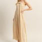 Halter Neck Flowy Maxi Dress
