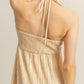 Halter Neck Flowy Maxi Dress