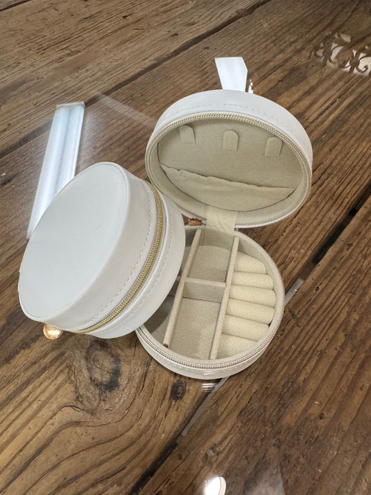 Small Round Jewelry Case