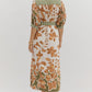 Botanical Print Midi Shirt Dress