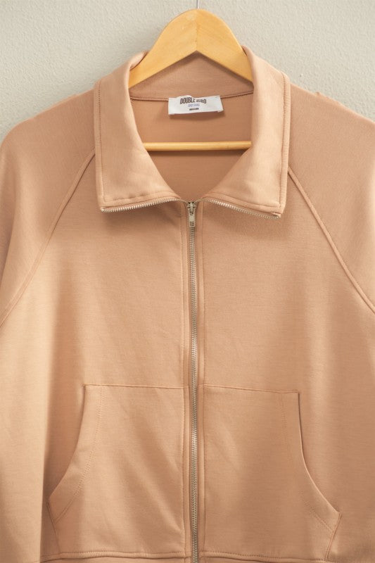Double Knit Zipper Jacket