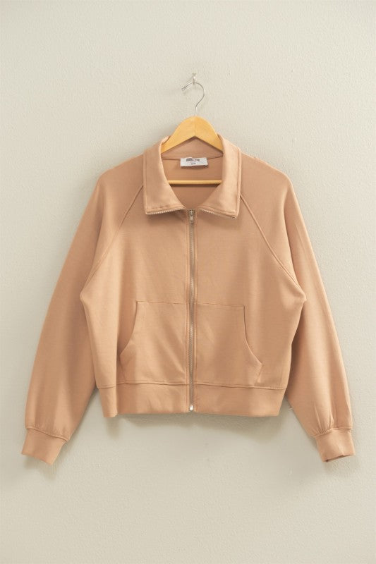 Double Knit Zipper Jacket