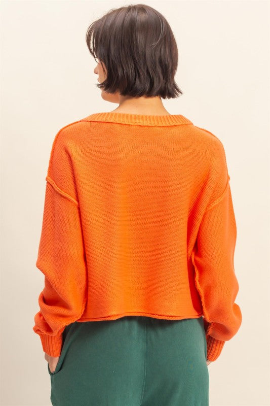 Cropped Oversized Sweater