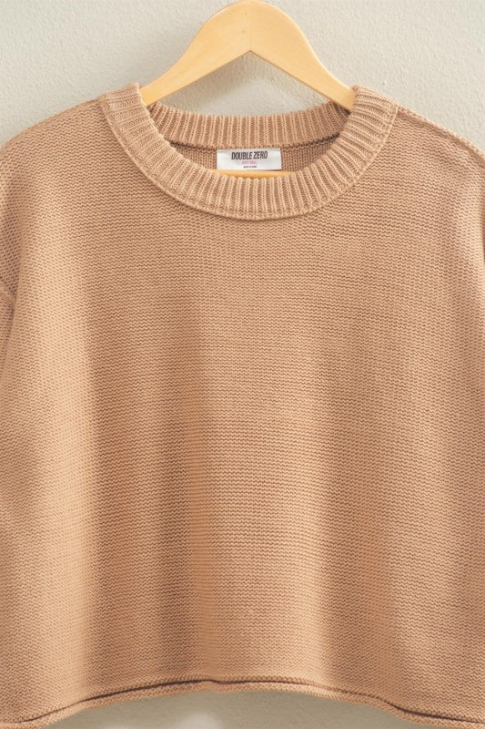 Cropped Oversized Sweater