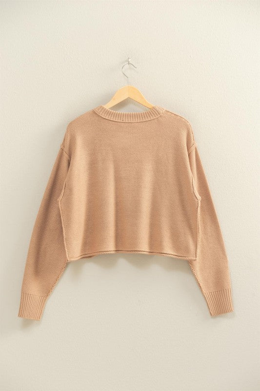 Cropped Oversized Sweater