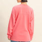 Crew Neck Single Pocket Pullover Sweatshirt