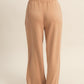 Double knit high waist wide leg pants