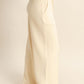 Double knit high waist wide leg pants