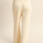Double knit high waist wide leg pants