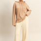 Double knit high waist wide leg pants