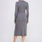 Fine Gauge Wrap Sweater Dress
