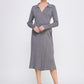 Fine Gauge Wrap Sweater Dress