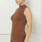 Lurex Fine Gauge Mock Neck Top