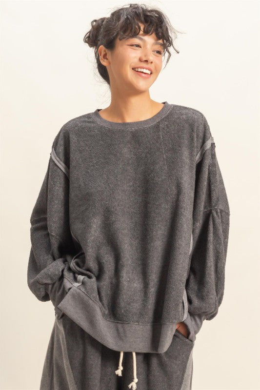 Oversized Crew Neck Sweatshirt