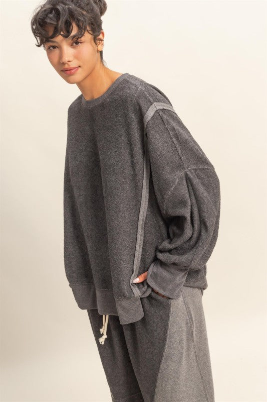 Oversized Crew Neck Sweatshirt
