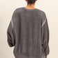 Oversized Crew Neck Sweatshirt