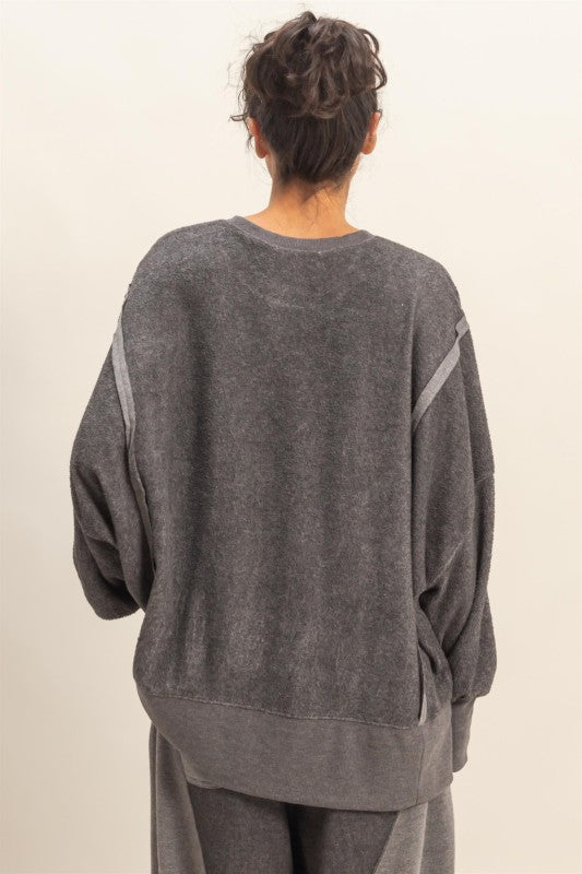 Oversized Crew Neck Sweatshirt