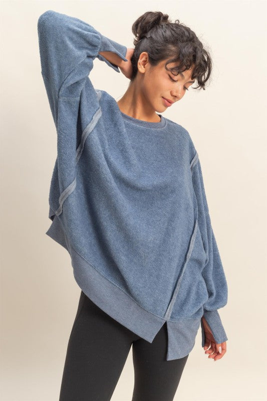Oversized Crew Neck Sweatshirt