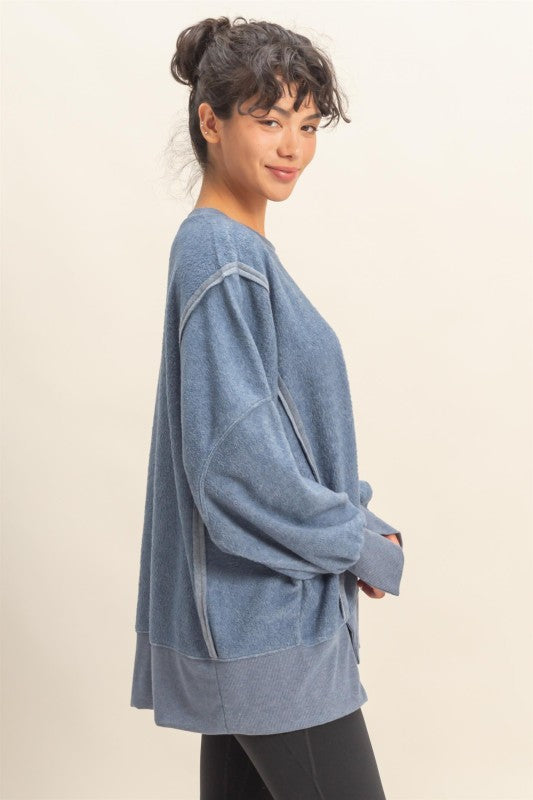 Oversized Crew Neck Sweatshirt