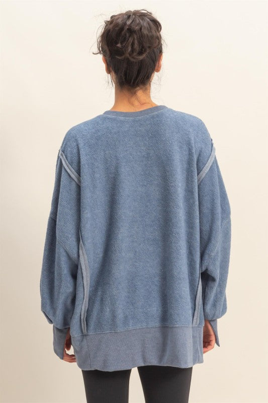 Oversized Crew Neck Sweatshirt