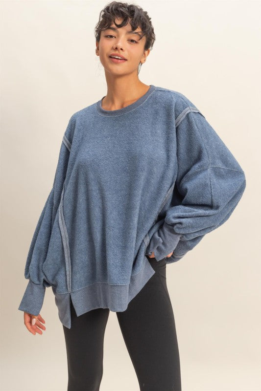 Oversized Crew Neck Sweatshirt