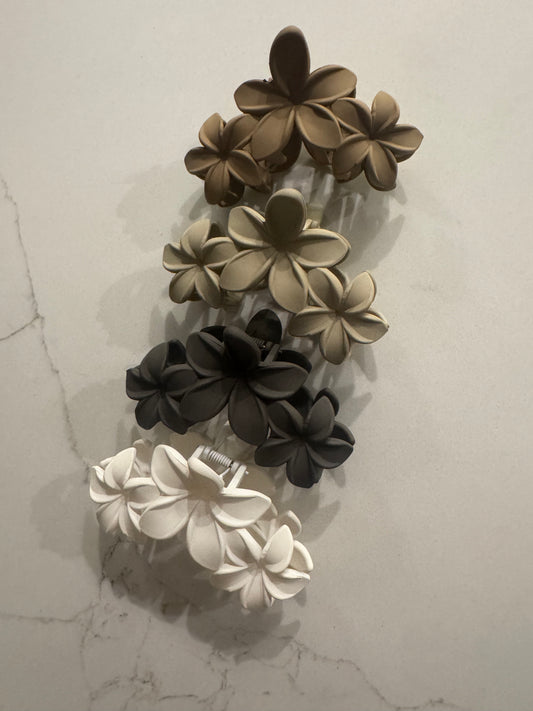 Large Flower Claw Clips