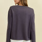 Drawstring Front Waist Top
