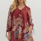 Floral Print Long Sleeve Dress