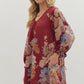 Floral Print Long Sleeve Dress
