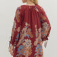 Floral Print Long Sleeve Dress