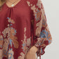 Floral Print Long Sleeve Dress