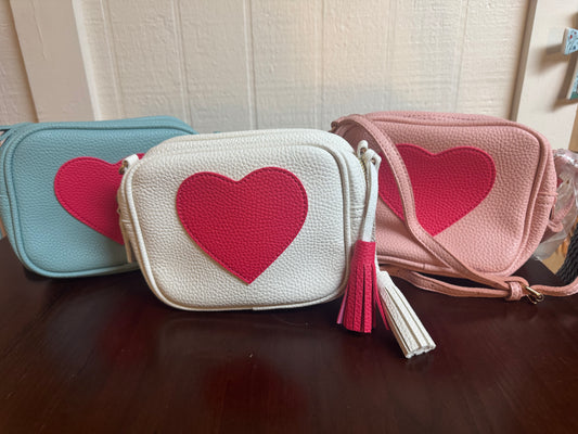 Small Heart Accent Crossbody Purse