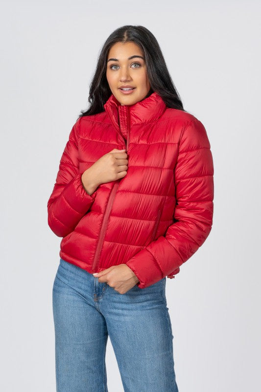 Quilted Nylon Puffer Jacket