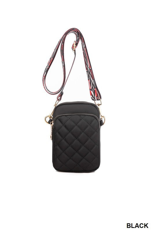 Guitar Strap Quilted Crossbody Bag