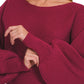 Boat Neck Ballon Sleeve Sweater