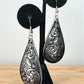 Western Etched Teardrop Earring