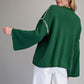 Whipstitch Bell Sleeve Sweater