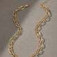 Chunky Link and Delicate Chain Layer Necklace