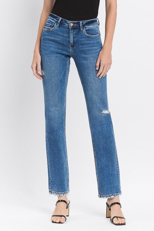Mid Rise Regular Straight Jeans