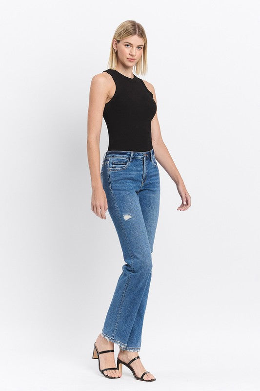 Mid Rise Regular Straight Jeans