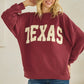 Texas Graphic Knit Long Sleeve Top