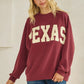 Texas Graphic Knit Long Sleeve Top