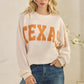 Texas Graphic Knit Long Sleeve Top