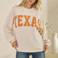 Texas Graphic Knit Long Sleeve Top