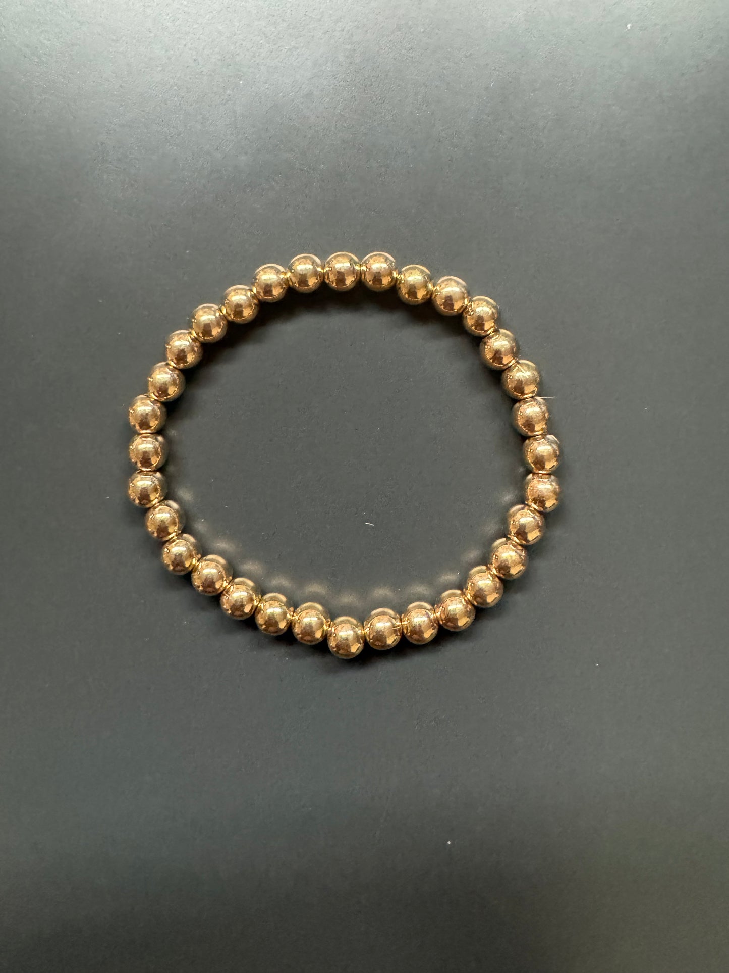 Gold beaded bracelet