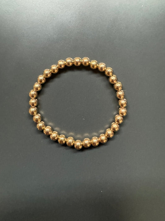 Gold beaded bracelet
