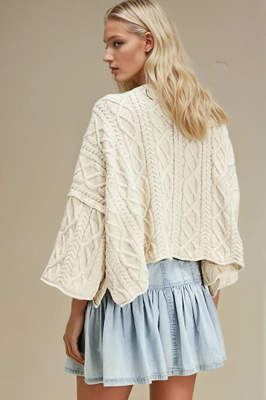 Cable Knit Lightweight Sweater