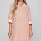 Striped Mini Dress with Pockets